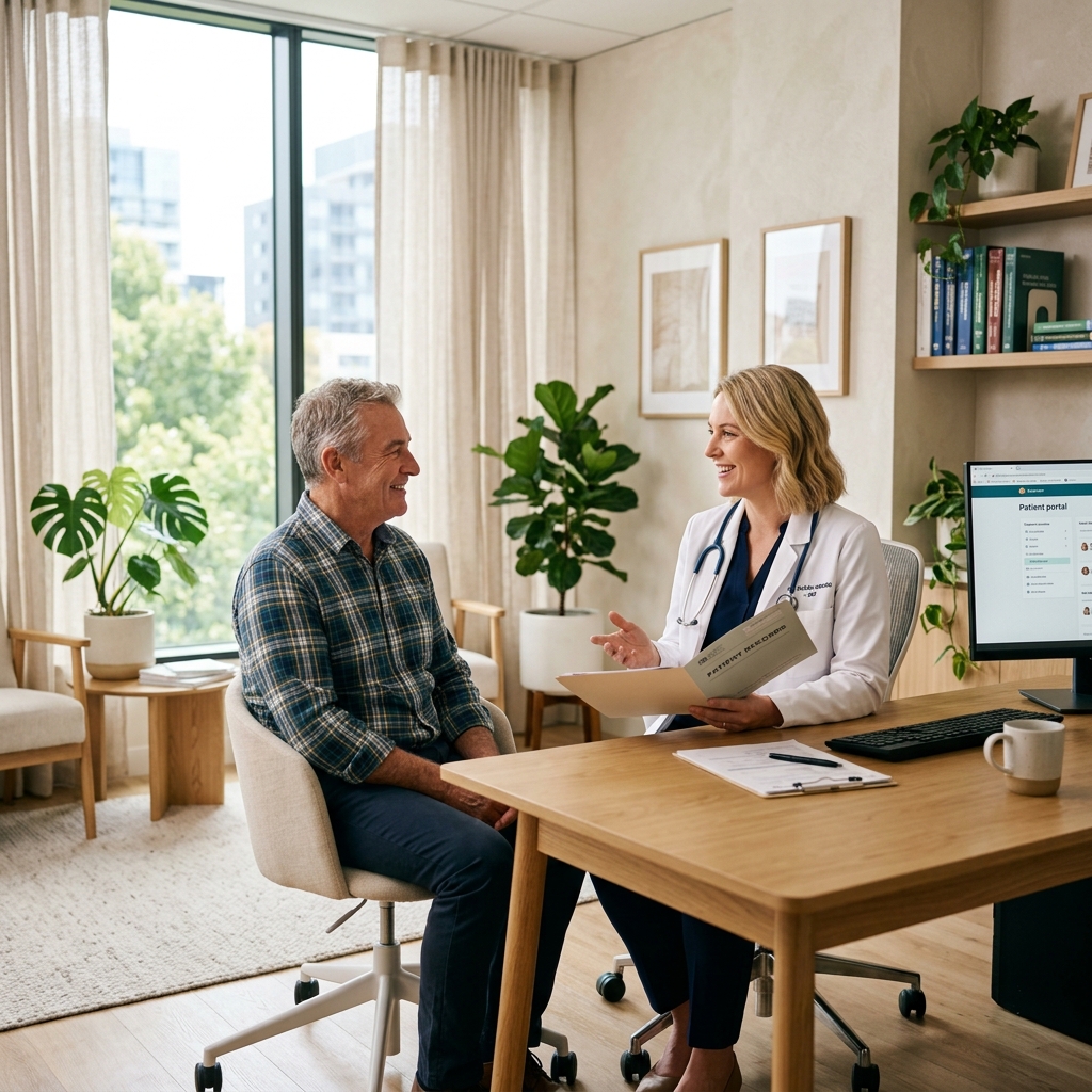Doctor consulting a patient about vaping and smoking cessation